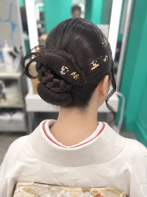 ヘアセットモデル+ワンカラー