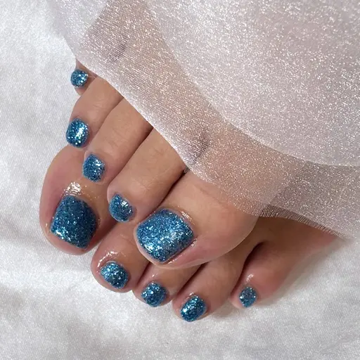 平日限定🌟【オフあり】フット💅🏻✨️ラメワンカラー