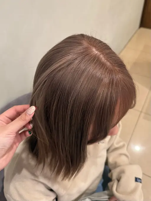 【つむぎ新規指名限定】ブリーチ無しWカラー+スタートチケット