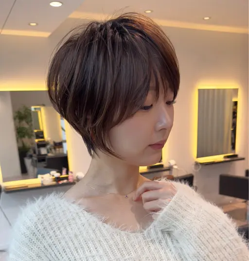 【人気No.1🥇】ショートカット＋カラー（白髪染めor透明感カラー）シャンプー、ブロー付き✨️🫧