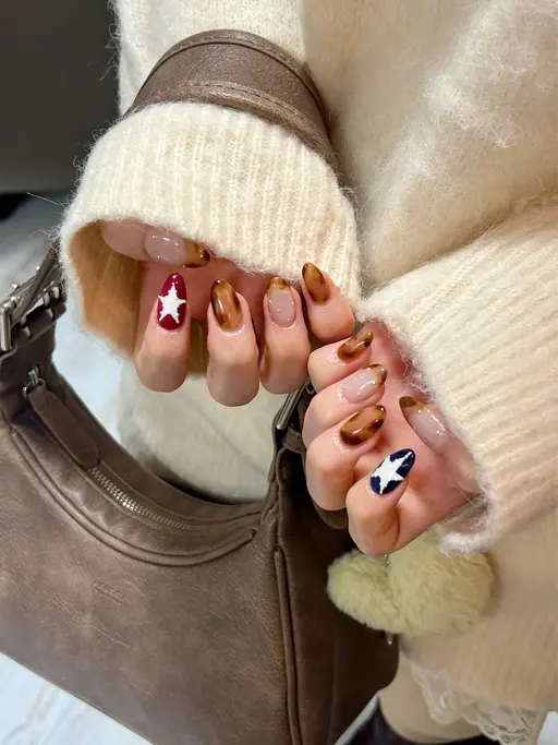 学生応援キャンペーン【HAND】パーツ付き♡10本フリーアート　パーツの種類たくさん口コミ高評価！接客に自信あり☆
