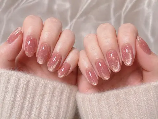 【韓国水光】マグネットネイル💅ちゅるんうる艶仕上げ(美肌マッサージ付)