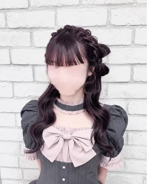 ヘアセット🩵ライブ、推し活ヘアメ🎀。・゚♡゚