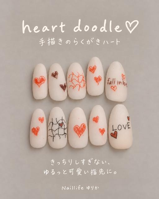 ✍🏻 手書き風ネイルデザイン｜練習モデル募集
