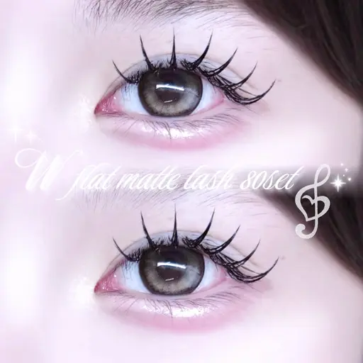 ✩🐬8月限定🐚✩𓉘 🪽˖ ࣪ 大人気♡束感eye🪽˖ ࣪ 𓉝フラットマットラッシュL / LD 120本