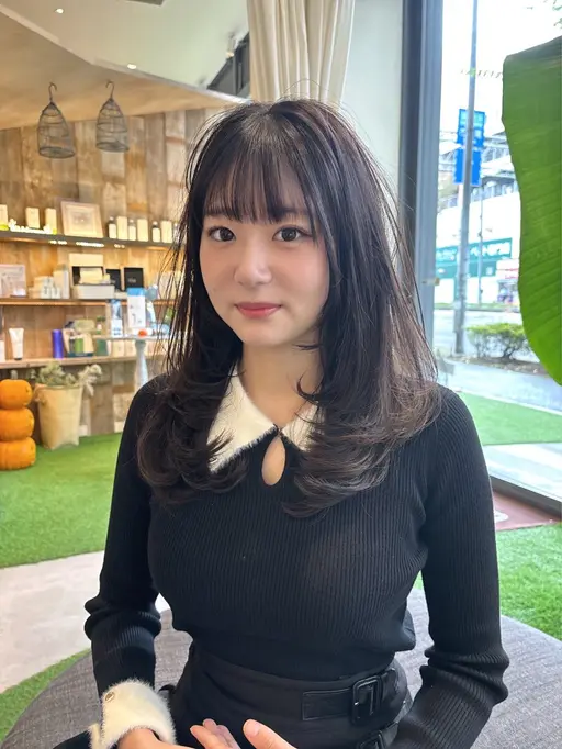 ✨最新美容成分特別プラン✨韓国風レイヤーカット+艶髪カラー+髪のスキンケア水素トリートメント+トステア配合