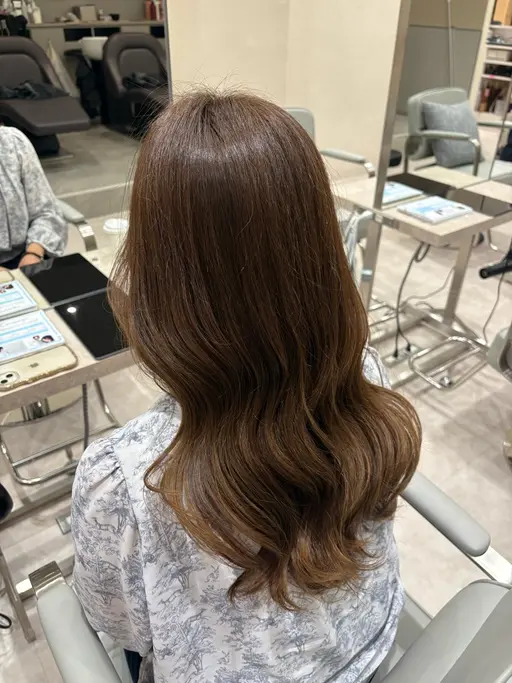 白髪染めリタッチ🤍✨(シャンプーブロー込)