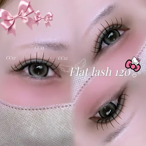 【✨️6/15 16:00​〜​✨️】フラットラッシュ/リペア120本🎀⟡·⚠️オフ不可❌[現在マツエクがついてる方限定]