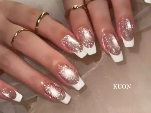 美爪バーチャルフレンチ💅自爪に一層ベージュを塗布してからフレンチ🧁【ソフトジェルオフ込み】【レッスンモデル】