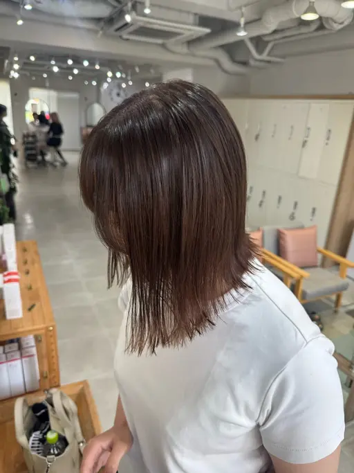 🪻似合わせカット&透明感カラー(白髪染め可、オーガニックカラー変更可+¥1,100、平日16:30、土日19:30)
