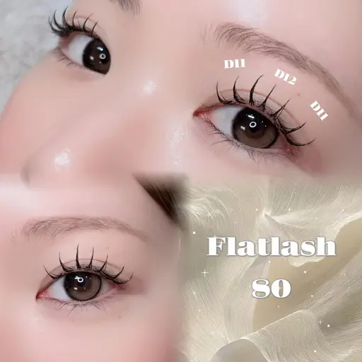 【モデル募集】フラットラッシュ140本目安❤︎オフなし❤︎コーティング仕上げ付き݁🫧