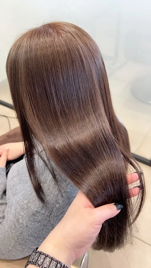 【カット込み✂️】忙しい朝のアイロン卒業✨梅雨のうねり解決プレミアムストレート&保湿トリートメント