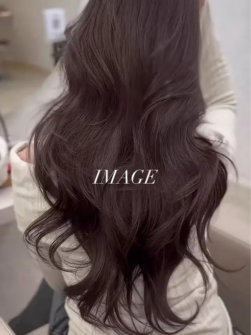 レイヤーカット+コテ巻き風デジタルパーマ