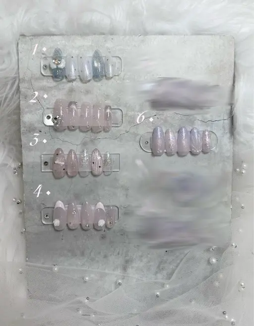 【オフなし】ちゅるん🫧定額フラットアート💫(お色味、指の配置変更可能です♪)