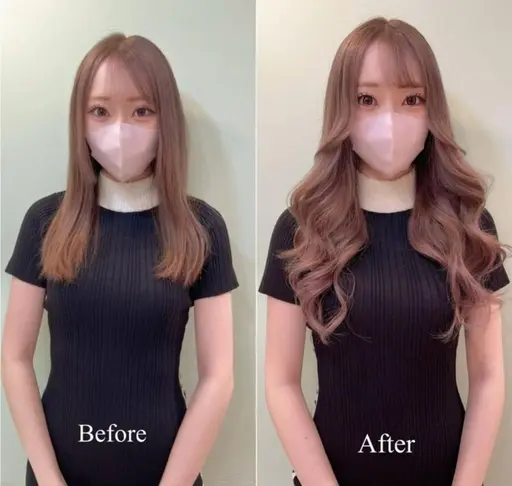 《学割》垢抜け確定♪馴染み重視プラチナシールエクステ60枚 (52cm)《韓国風》\12,000