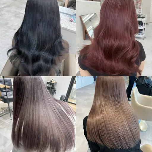 《🍯ロング料金🈚️》1回のブリーチで叶う🌃✨️透明感カラー🫶🎀ダブルカラー×HITAトリートメント✨️🎇