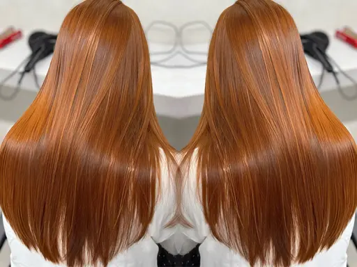 🍎ブリーチはしたくないけど明るくしたい‼️🍎💇‍♀️ブリーチなしダブルカラー＋髪質別トリートメント