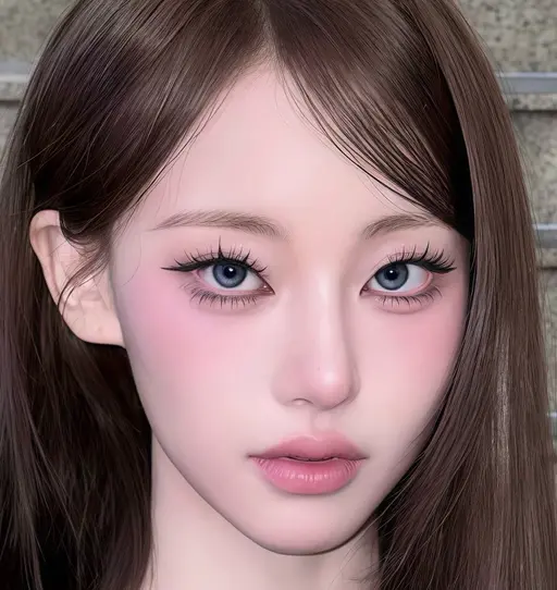 【海外Girl♡ワンホンモデル】Fox Eye × Anime Lash｜長短MIX束感Design🖤