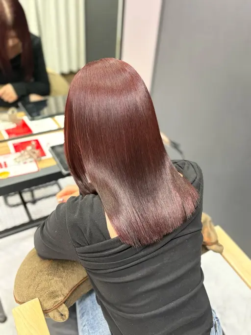 【透明感ほしいならコレ】ワンカラーで垢抜け🪞艶カラー(カット込み)
