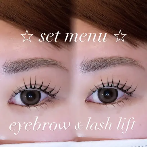【アイブロウWax➕まつ毛パーマ】🌙マツエクが付いていない方