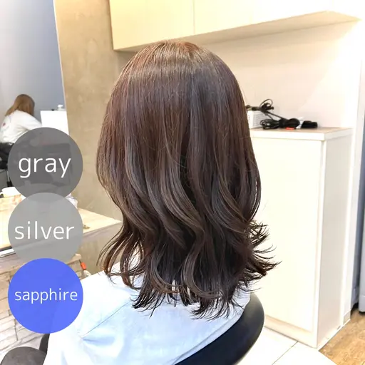 【🌹minimo5月限定クーポン🌹】カット✂️+透明感カラー+Aujuaトリートメント💫【土日祝+1000円】