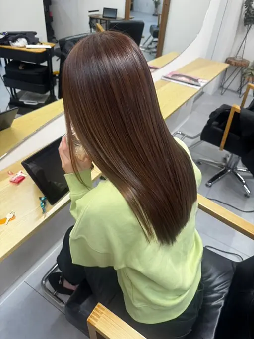 カット+縮毛矯正L(髪が肩より下)+2ステップトリートメント