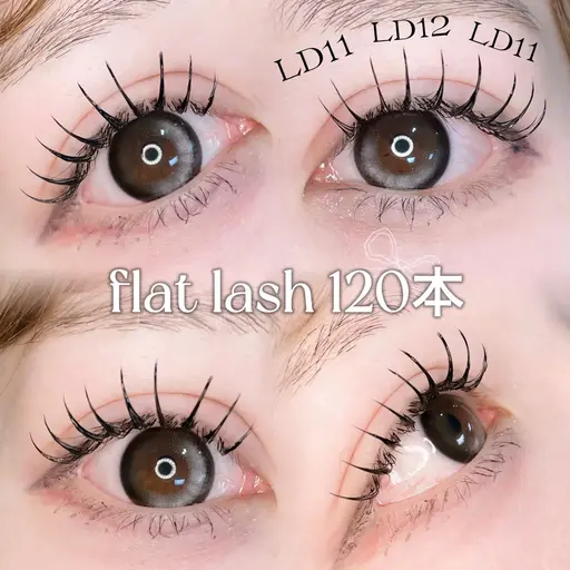 【新導入 Lカール】パリジェンヌのような仕上がり🖤100本 ¥7000／120本 ¥7500［再来様／オフ各500円］