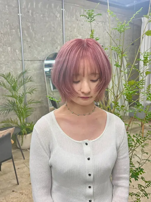 🩶似合わせ🩶顔まわりレイヤーカット✂︎+カラー🌈＋トリートメント(+¥1000で全体に変更🉑)