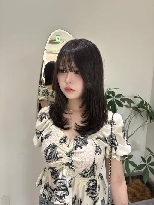 🩰韓国風レイヤーカット+超音波クイックトリートメント🤍✨️