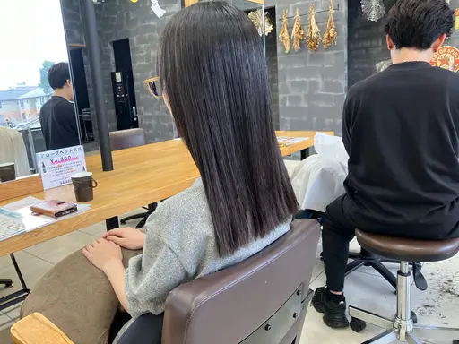 🌥️髪質改善ストレート+トリートメントミスト!!(ナチュラルストレート.ツヤ髪.天使の輪.柔らかストレート)