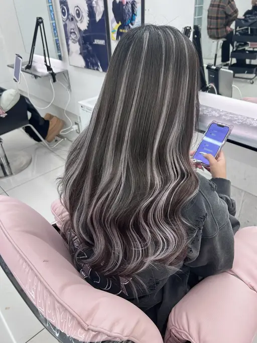 艶カラー+シールエクステ(40~100枚)🖤⋆͛*͛