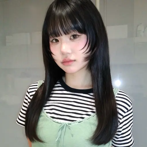前髪顔まわりカット+内部補修Aujuaトリートメント🧴