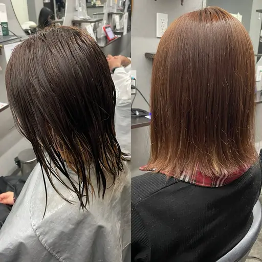 💥ミニモ特別価格‼️💥【🩷🪞ツヤツヤ 🪞モテ髪💇♀️縮毛矯正🩷】サラ艶ならなきゃおしおきよ😘