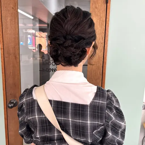 ヘアセットモデル募集中🎀✨(鎖骨から下の長さの方)ハーフアップ&アップアレンジ🌷