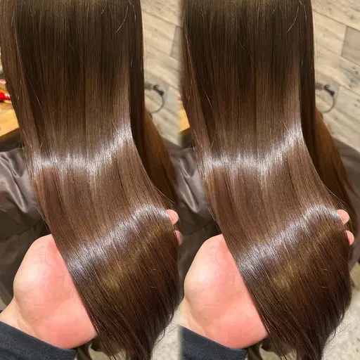 ✨髪質改善✨ケアカラー自社開発【髪質改善】トリートメント➕カット✂️