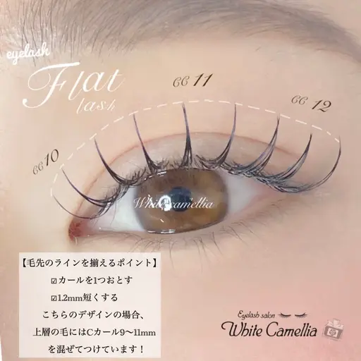 【25歳までの方限定】マツエク120本 レッスンモデル(フラット変更550円)
