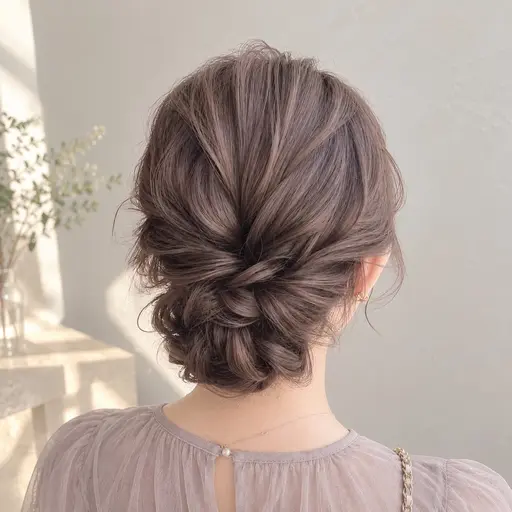 💖ヘアセット💖ふわふわシニヨン🐑➕トリートメント付➕頭皮洗浄マーブ🫧