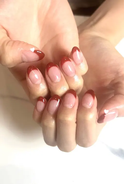 【シンプルネイル】フレンチネイル(ベースカラー無し)オフなし💜