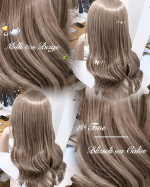 🪄︎︎🫧ྀི ブリーチonカラー➕1stepトリートメント🎀ིྀ🪄︎︎しっかり明るさ➕透明感のあるカラーに➿🩵