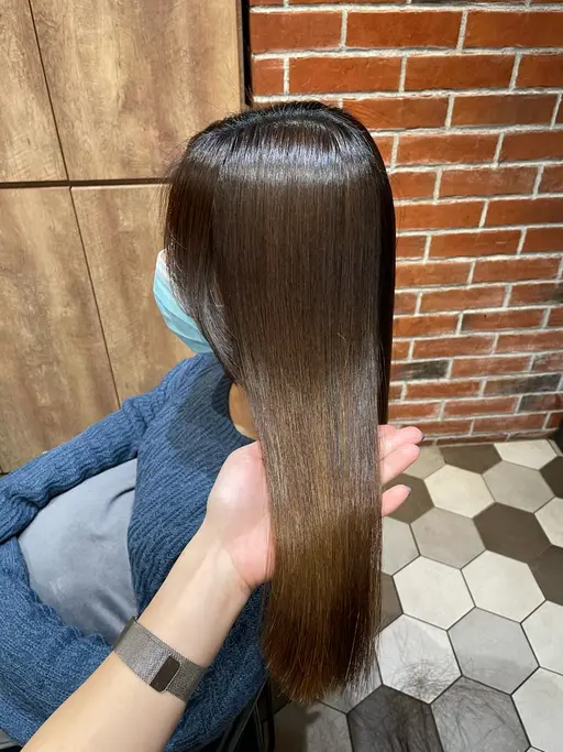 髪質改善矯正menu💍【ノンダメージ】小顔カット+酸性縮毛矯正+tr【2回目以降24280】