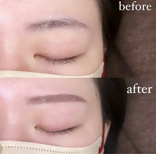 ワックス眉毛(2、3週間自己処理しておられない方のみ)