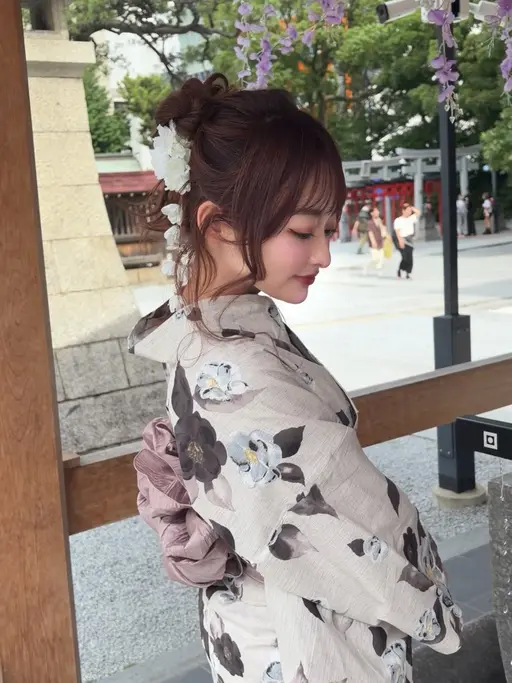 👘浴衣着付け+ヘアセット🎀8/5 13はお電話又はInstagramDMのみ受付☎