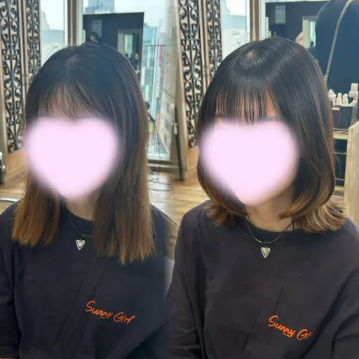 無料カット+スタイリング(オリジナルトリートメント付き🫧)💖✂️【⚠️ロング、ミディアム限定】