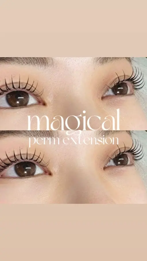 【LEDエク×パーマ】マジカルパーマエクステ✨100​〜​120本（オフ/ケア込）朝のメイクが劇的楽に💄
