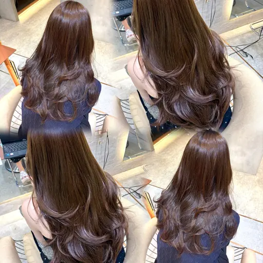 【ご新規様限定💡】透明感カラー🌱+髪質改善2step Steam treatment 🫧+コテ巻き仕上げ🎀