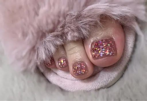 【フットネイル💅🏻】オフ込みフィルイン通常価格¥5,500（フラッシュorピンクベージュorマグネット全100色）