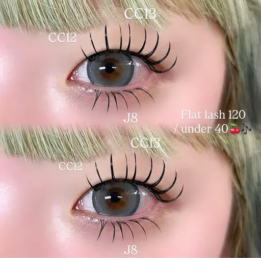 【セット】フラットマットラッシュ🎀上100本/下(LED)40本