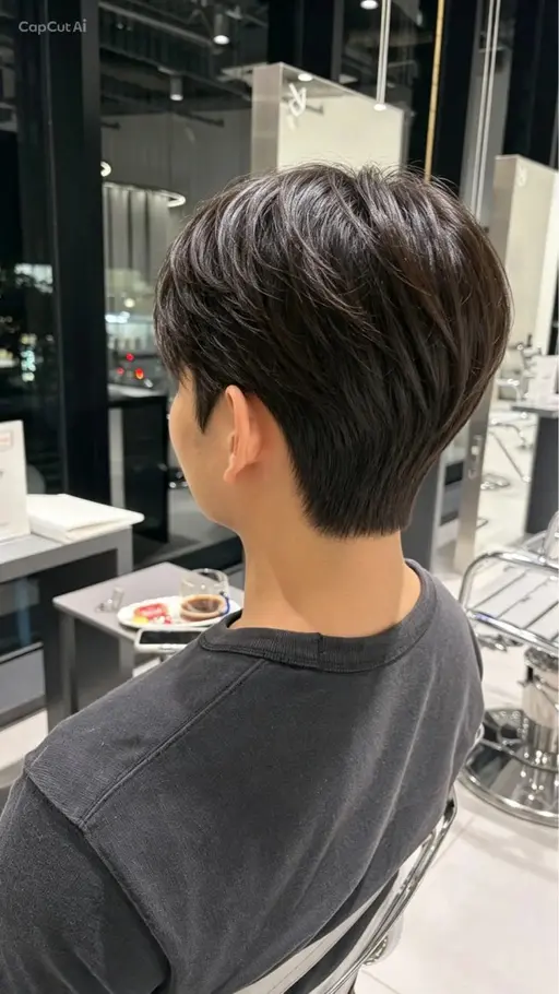 【韓国メンズ🇰🇷】骨格補正カット+ダウンパーマ