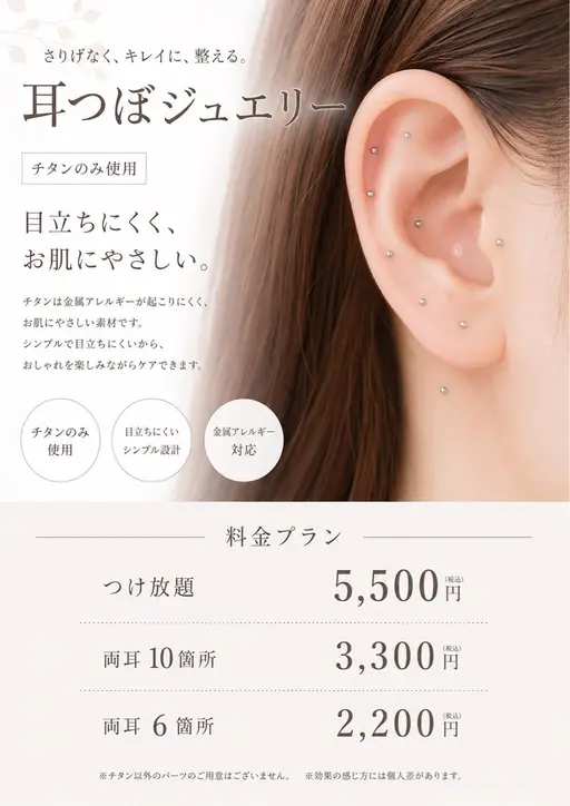 耳つぼジュエリー