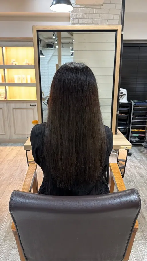 【モデルカラー】🩵ワンカラー＋トリートメント付き🩵白髪染めも可能です◎